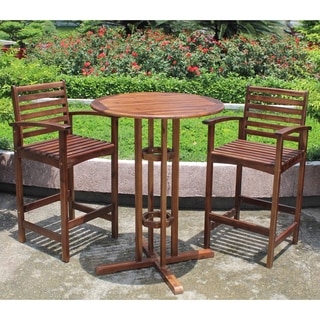 International Caravan Highland 3-Piece Bar-Height Dining Set