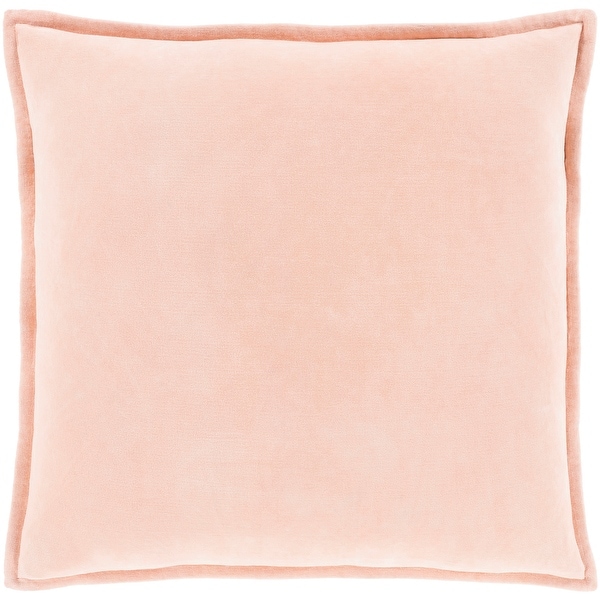 Vianne Solid Peach Pillow Cover - (22" x 22")