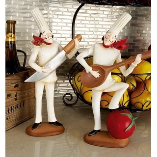 Polystone Assorted Chef Figurines (Set of 3)