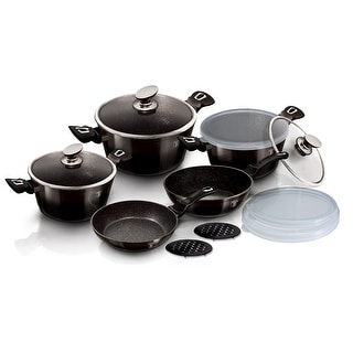 Berlinger Haus 13-Piece Kitchen Cookware Set, Black Collection