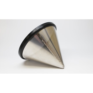 Think Crucial Washable & Reusable Stainless Steel Cone Coffee Filter Fits Chemex -Brand 6, 8 & 10 Cup Coffee Makers