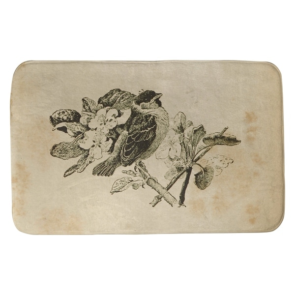 Smith Vintage Sepia Bird Bath Mat