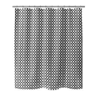 SIMPLE CIRCLES B+W Shower Curtain By Kavka Designs