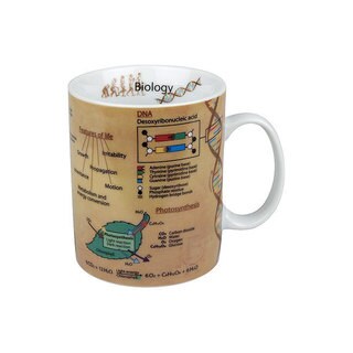 Konitz Set of 4 Mugs of Knowledge Biology