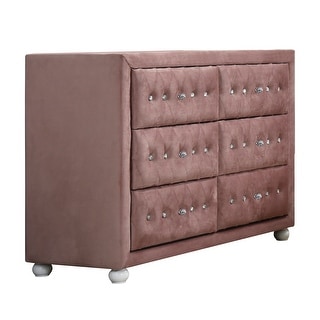 ACME Reggie Dresser in Pink Fabric