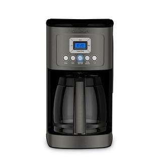 Cuisinart DCC-3200BKS 14-Cup Programmable Coffeemaker (Black/Stainless Steel) - 7.75" x 9" x 14"
