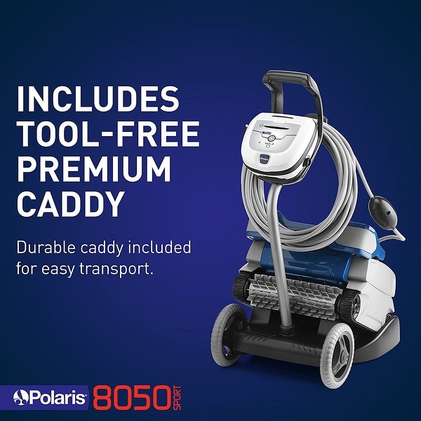 Polaris F8050 Sport Robotic Wall Climbing Inground Swimming Pool Vacuum Cleaner - 37.5