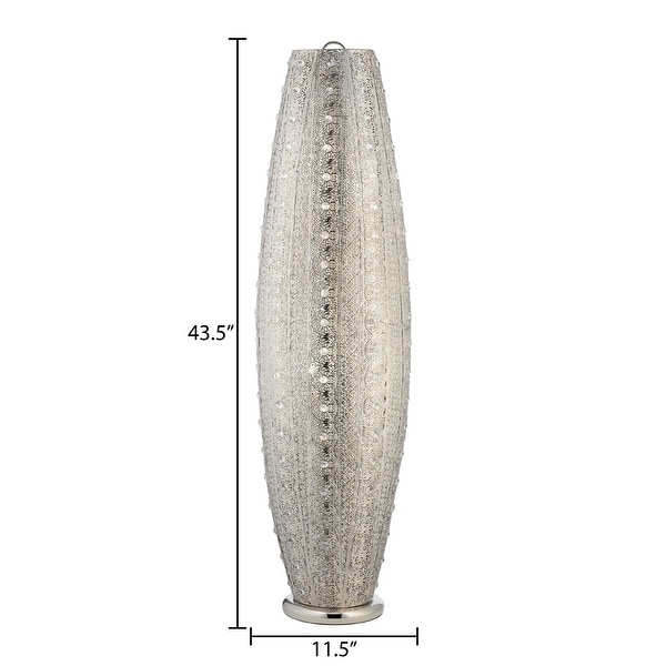 Silver Orchid Brielle 43.5-inch 2-light Floor Lamp