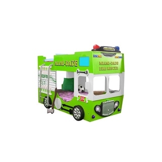 FIRE TRUCK Toddler Bunk Bed
