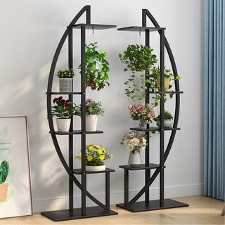 5 Tier Plant Flower Stand Rack, Pack of 2, for Indoor Garden, Balcony