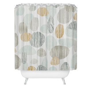 Sharon Turner Pebbles Copper Made to Order Shower Curtain 71" x 74" with Liner