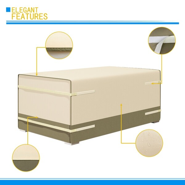 Sirio Multi-purpose Rectangle Velcro Cover for Outdoor Furniture by Corvus