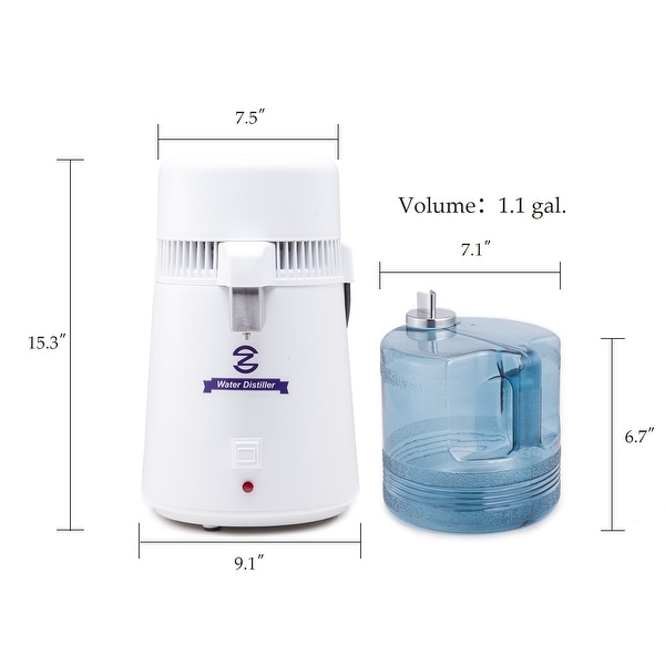 CO-Z 4L 750W Steel Water Distiller, Distilling Pure Water Machine
