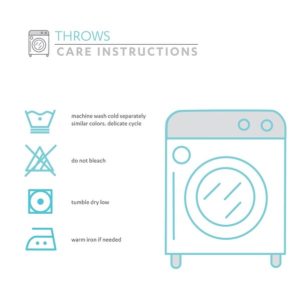 Lush Decor Farmhouse Drew Stripe Silver-Infused Antimicrobial Throw Blanket