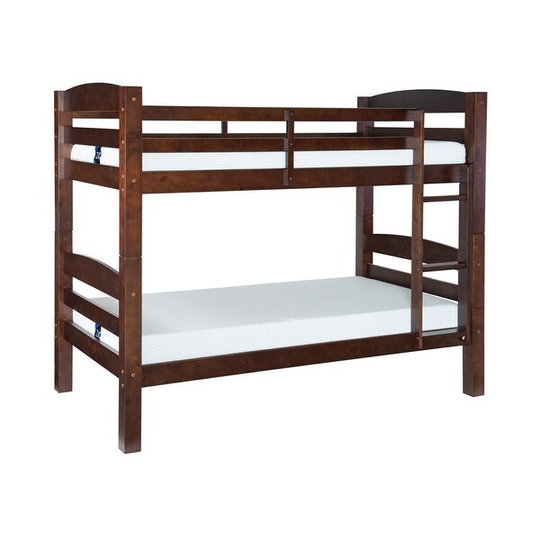 Levi Solid Wood Twin over Twin Bunk Bed