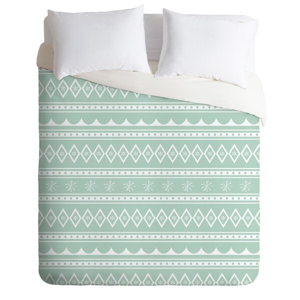 Craftbelly Retro Holiday Mint Duvet Cover Set
