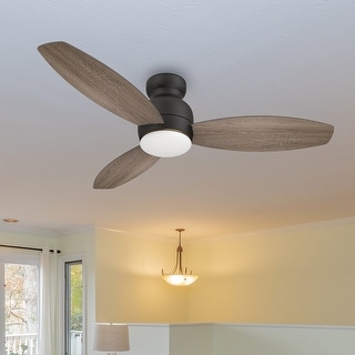 Quest 48-inch Indoor/Outdoor Smart Ceiling Fan, Dimmable LED Light Kit & Remote Control, Works with Alexa/Google Home/Siri
