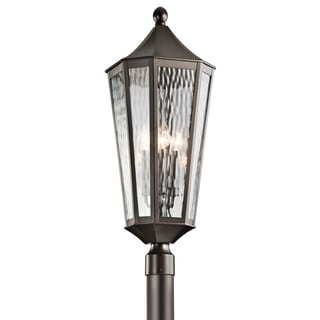 Kichler Lighting Rochdale Collection 4-light Olde Bronze Outdoor Post Mount