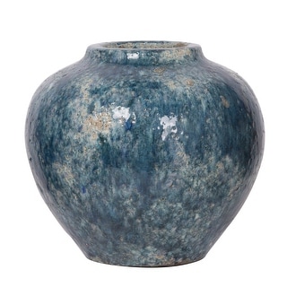 A&B Home Firth Blue Glazed Small Vase