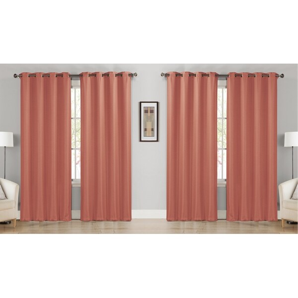 Caitlin Room Darkening Window Curtain Panels (Single, 2-Pack or 4-Pack)