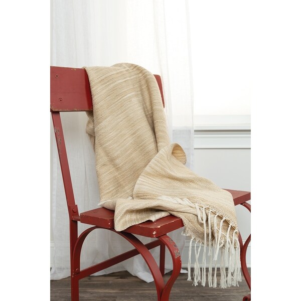 Rizzy Home Striped Hand-tied Throw Blanket