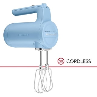 KitchenAid Cordless 7 Speed Hand Mixer Blue