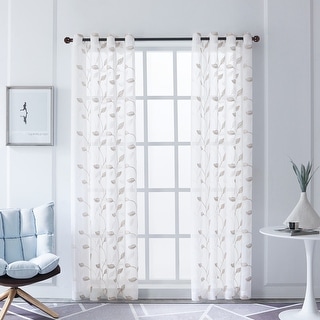 Lyndale Clarita Embroidered Sheer Curtain