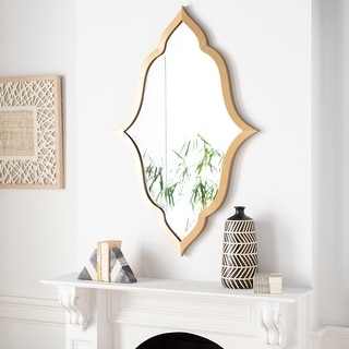 Zuehl Quatrefoil Gold Mirror - 47"H x 30"W