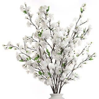 Cherry Blossom Artificial Flower Set of Four 36 Inch Blossom Branches