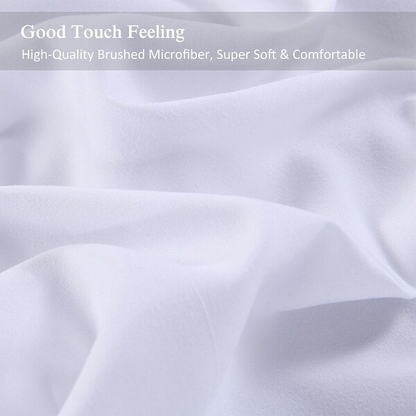 Egyptian Comfort 2200 Count 4 Piece Sheet Deep Pocket Twin White