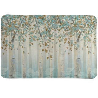 Laural Home Whimsical Forest Memory Foam Rug