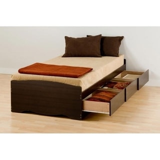 Espresso Twin XL Mate's Platform Storage Bed with 3 Drawers