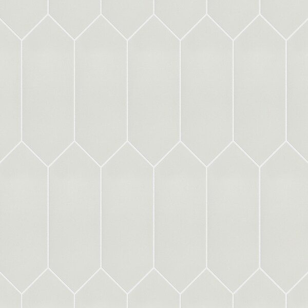 Merola Tile Kite Light Grey 4" x 11.75" Porcelain Subway Floor and Wall Tile