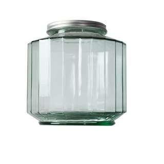 French Home Recycled Glass 6 qt. Storage Jar - Silver