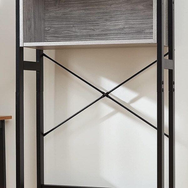 Yak About It Dorm Hutch - Over the Fridge Organizer - 23.60"L x 9.85"D x 74"H