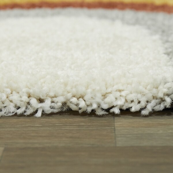 Mod-Tod Double Rainbow Kids Area Rug