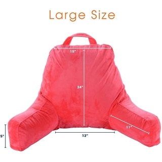 Cheer Collection Backrest Reading TV and Gaming Pillow with Armrest