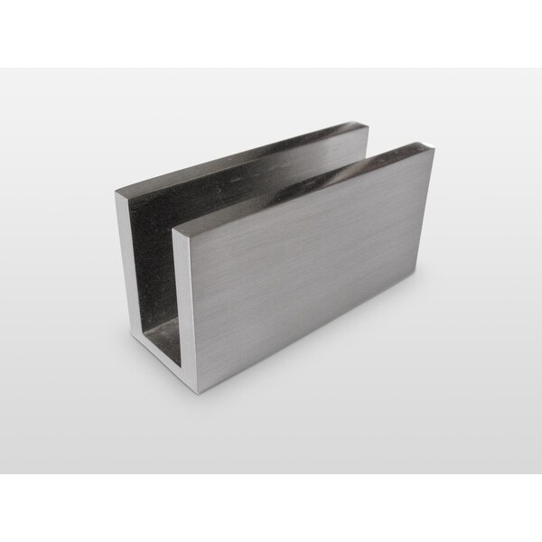 Glass Warehouse 36" x 78" Frameless Shower Door - Single Fixed Panel Radius