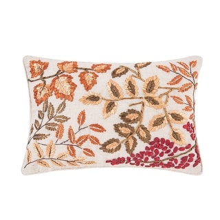 Falling Leaves 12" x 18" Throw Pillow