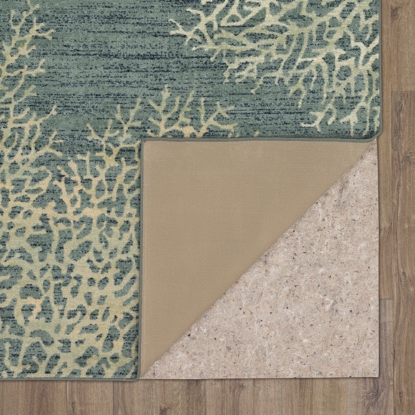 Mohawk Home Coral Reef Coastal Blue Area Rug