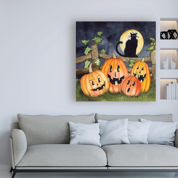 Kathleen Parr McKenna 'Haunting Halloween Night I No Border' Canvas Art