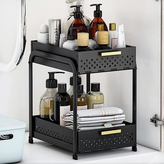 Multifunctional Double Layer Pull-out Under Kitchen Sink Organizer