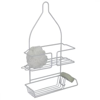 Vinyl Coated Steel Shower Caddy, White