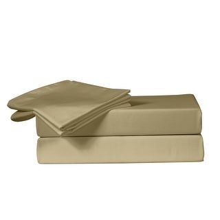 400 TC Super Fine 100pct Egyptian Cotton Sateen Solid Sheet Set