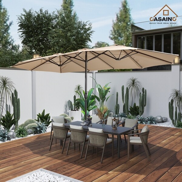 15ft Patio Maket Umbrella with base
