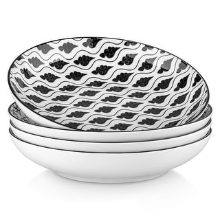 vancasso Haruka 4-Piece Pasta Bowl Set, 30 Oz