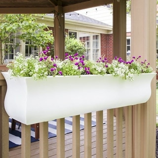 48" x 10" x 10" Self-Watering Polyethylene Window Box
