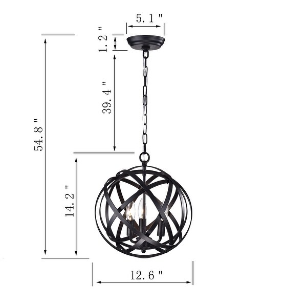 Eucharis 3-Light Foyer Pendant