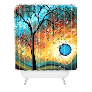 Deny Designs Madart Inc. Aqua Burn Shower Curtain