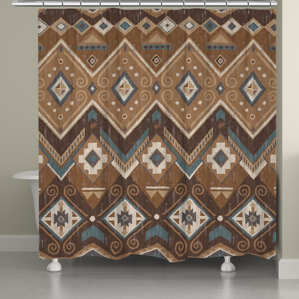 Laural Home Aztec Shower Curtain